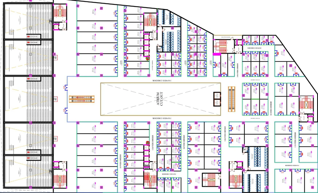 Floor Plan of Myron Mall in Bachupally, Hyderabad - Image 439399