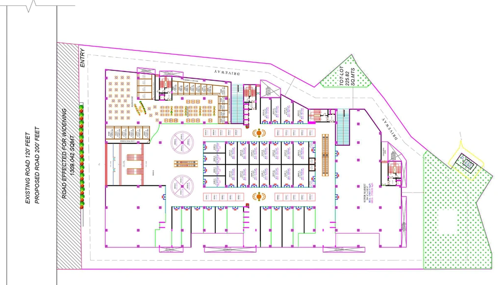 Master Plan of Myron Mall in Bachupally, Hyderabad - Image 439350