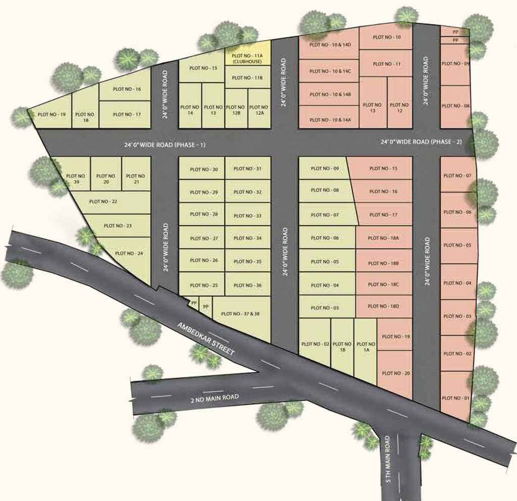 Master Plan of ATH Feathers in Kundrathur, Chennai - Image 439412