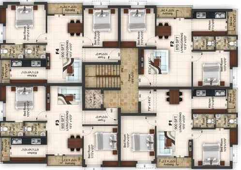 Floor Plan of AVR Silver Spring in Ayanambakkam, Chennai - Image 439419