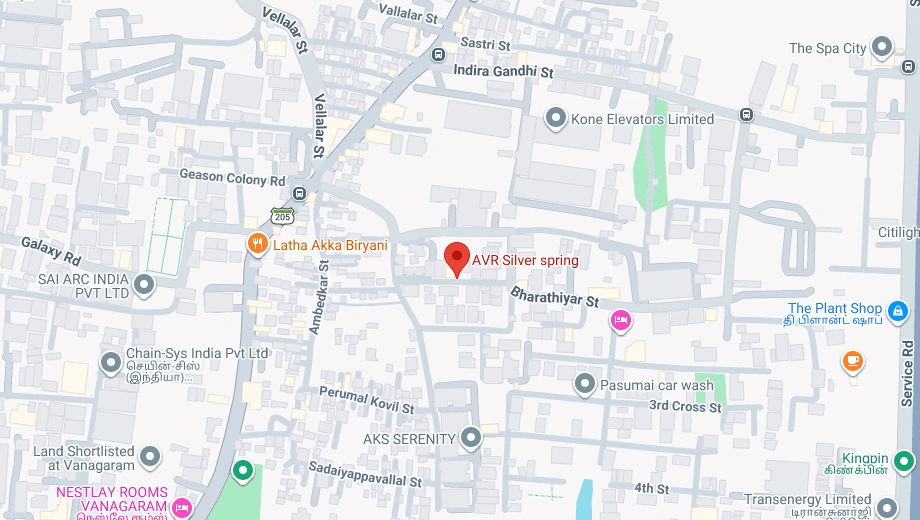 Location of AVR Silver Spring in Ayanambakkam, Chennai - Image 439418