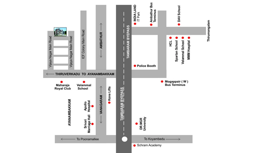Location of AVR Wisteria in Ayanambakkam, Chennai - Image 439423
