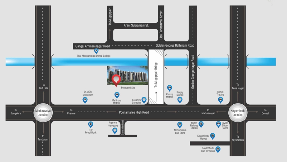 Location of BSR Balaji Enclave - Image 439429