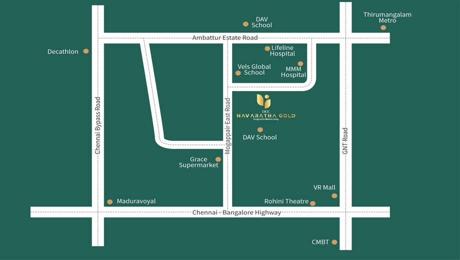 Location of DCC Navaratna Gold in Anna Nagar, Chennai - Image 439439