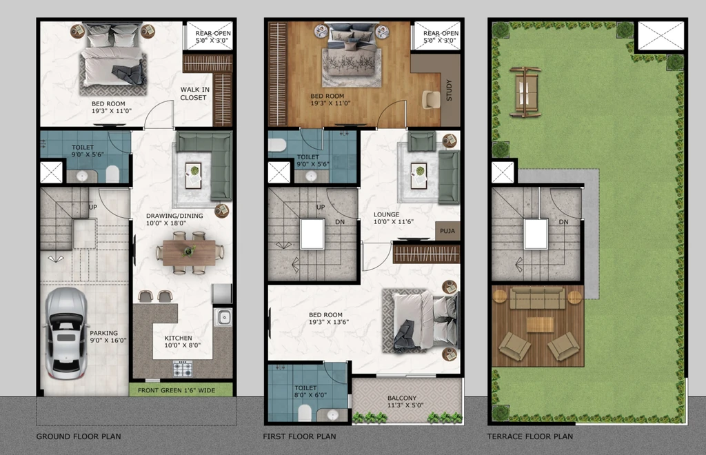 3 BHK House/Villa in Paradise Shree Ram Vatika in Greater Noida West, Greater Noida - Image 932606