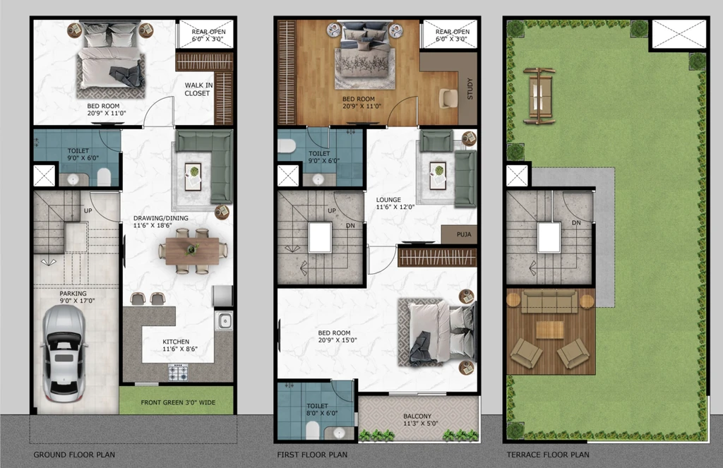 3 BHK Flat in Paradise Shree Ram Vatika in Greater Noida West, Greater Noida - Image 932607