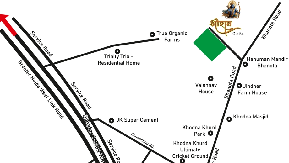 Location of Paradise Shree Ram Vatika - Image 439446