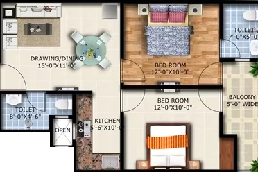 2 BHK Flat in Gaurik Krishna Kunj in Bisrakh Jalalpur, Greater Noida - Image 932610