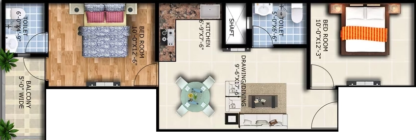 2 BHK Flat in Propfolio Elite Vista in Noida Extension, Greater Noida - Image 932619