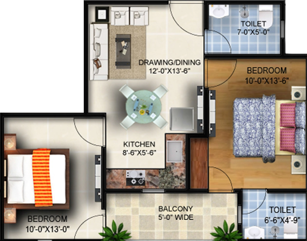 2 BHK Flat in The Grand Estate in Noida Extension, Greater Noida - Image 932639