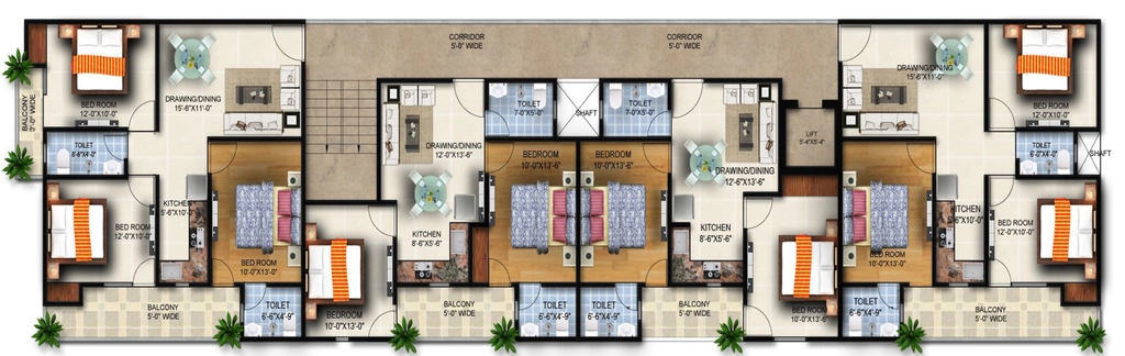Floor Plan of The Grand Estate in Noida Extension, Greater Noida - Image 439526