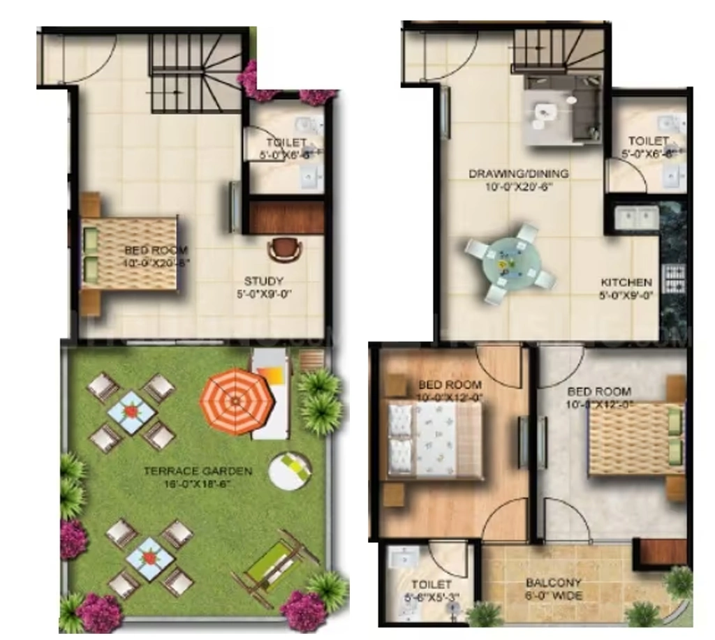 2.5 BHK Duplex in Trinity High Street South Avenue in Jalpura, Greater Noida - Image 932646