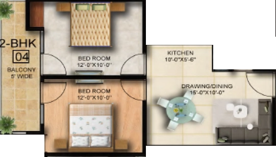 2 BHK Flat in Trinity High Street South Avenue in Jalpura, Greater Noida - Image 932645