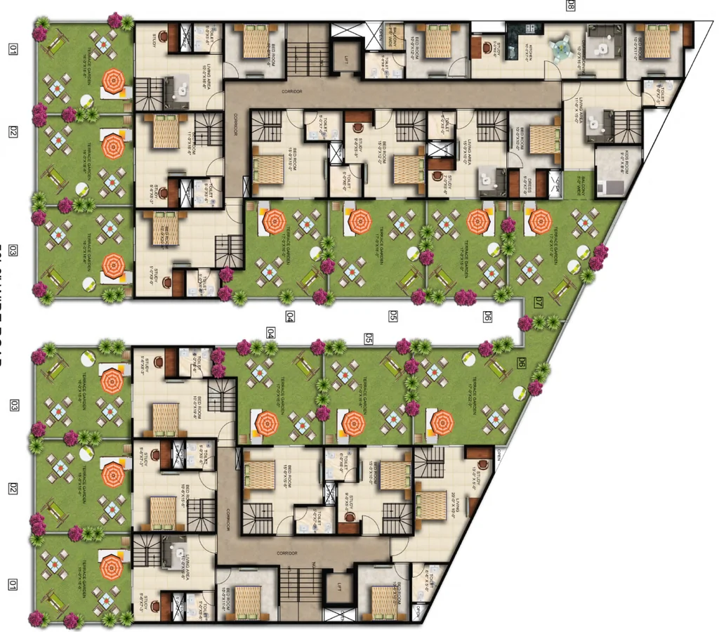 Floor Plan of Trinity High Street South Avenue in Jalpura, Greater Noida - Image 439547