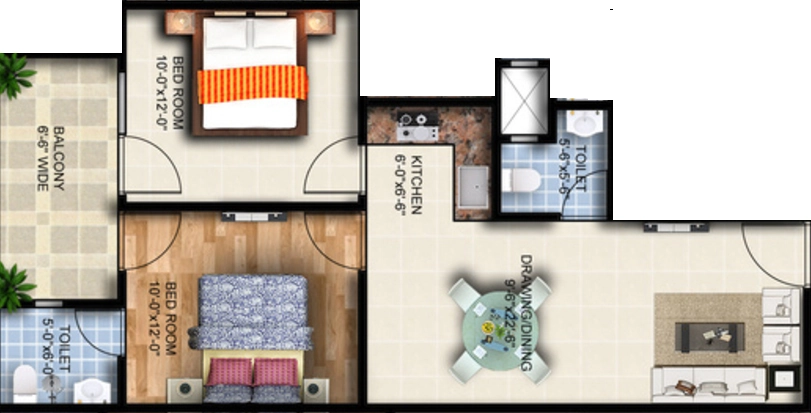 2 BHK Flat in Propfolio Vyom Residency in Noida Extension, Greater Noida - Image 932647
