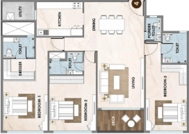 3 BHK Flat in Agami Legends in Bandra West, Mumbai - Image 932654