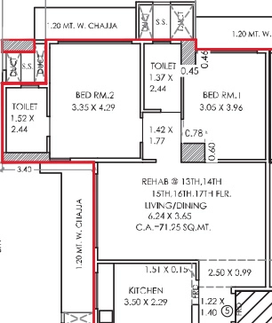 2 BHK Flat in J Arham Imperia in Lalbaug, Mumbai - Image 932665