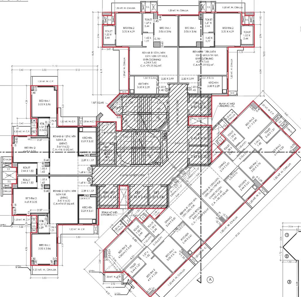 Floor Plan of J Arham Imperia in Lalbaug, Mumbai - Image 439611