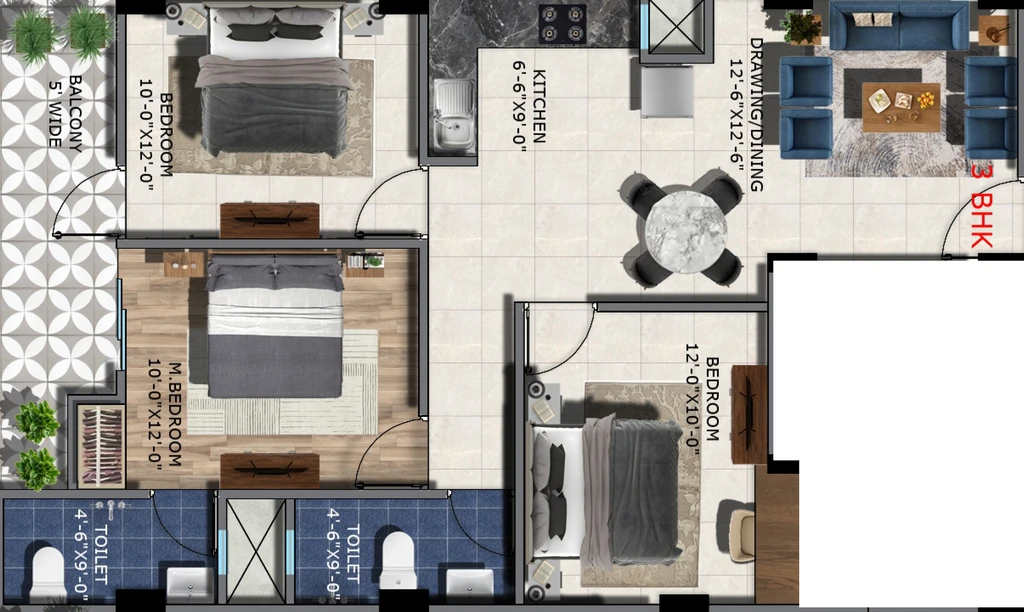 3 BHK Flat in Sorrel Shri Suresham in Jalpura, Greater Noida - Image 932676
