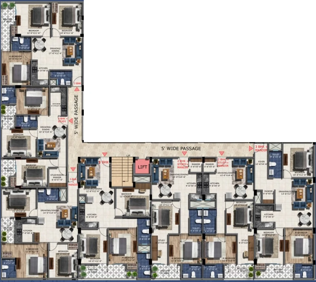 Floor Plan of Sorrel Shri Suresham in Jalpura, Greater Noida - Image 439638