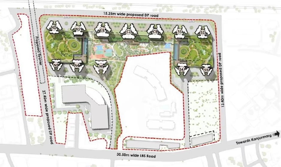 Master Plan of Mahindra Rainforest in Bhandup West, Mumbai - Image 439720