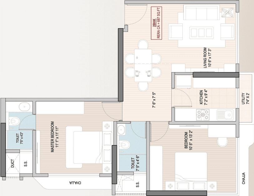 2 BHK Flat in Divine Park 55 in Dadar West, Mumbai - Image 932708