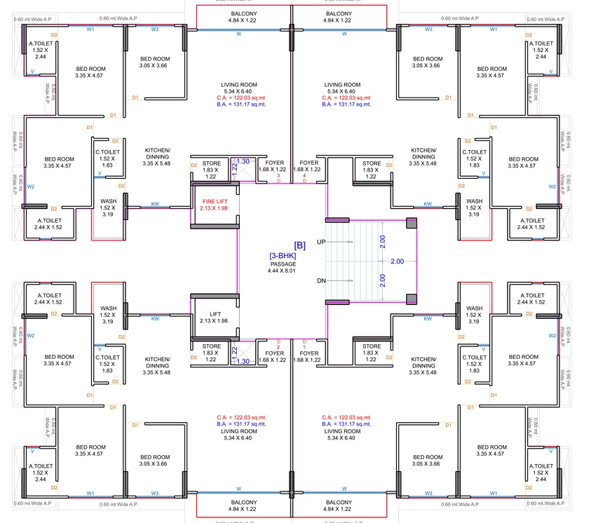 Floor Plan of Cygni Pride in Mota Varachha, Surat - Image 439779