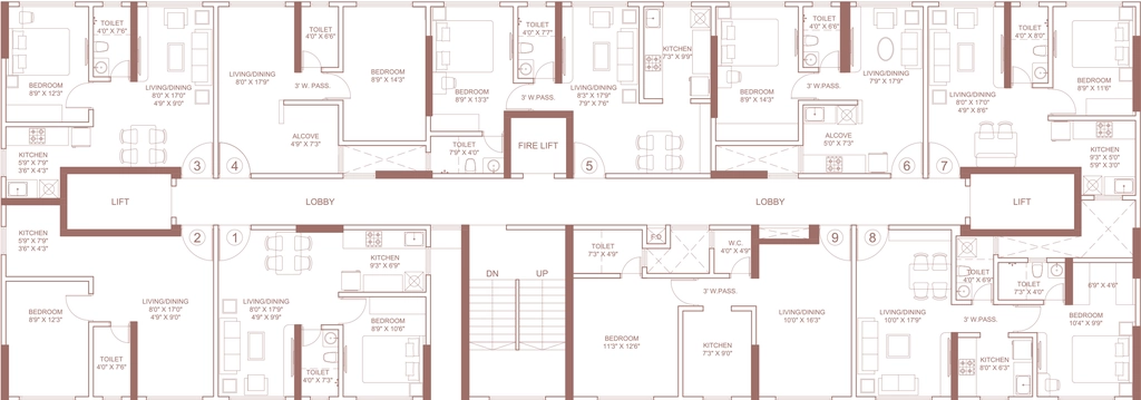 Floor Plan of Platinum Classic in Andheri West, Mumbai - Image 439777