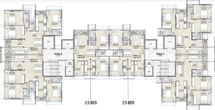 Floor Plan of Platinum Vibe in Andheri West, Mumbai - Image 439785
