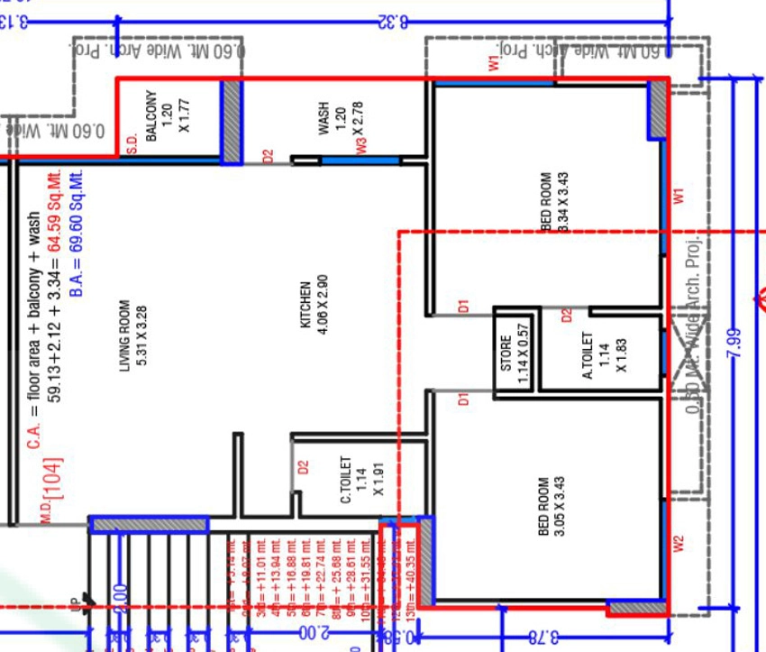 2 BHK Flat in Anmol Shatabdi Enclave in Variav, Surat - Image 932722