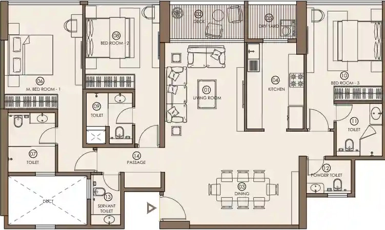 3 BHK Flat in Skyplus Icons 71 in Chembur West, Mumbai - Image 932727