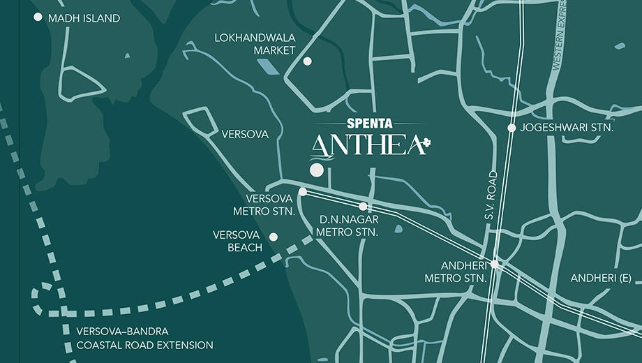 Location of Spenta Anthea in Andheri West, Mumbai - Image 439830