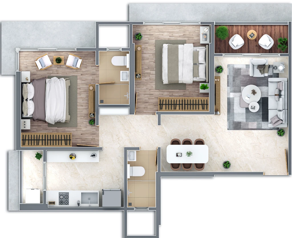2 BHK Flat in Sugee Janai Heritage in Dadar West, Mumbai - Image 932737