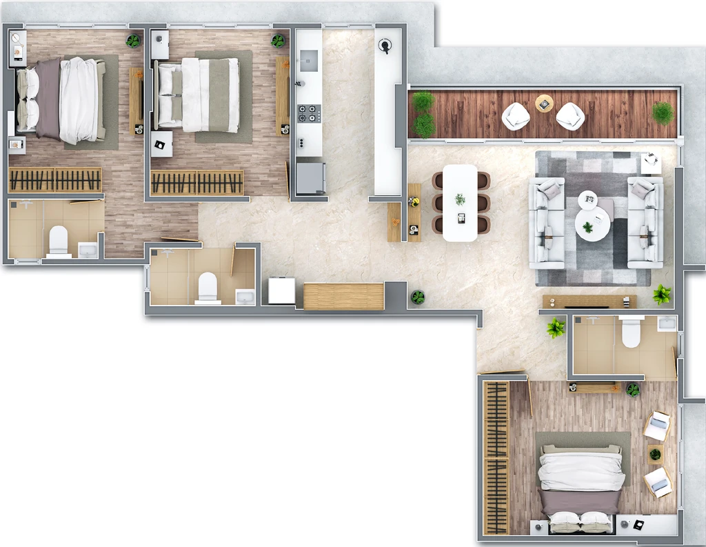 3 BHK Flat in Sugee Janai Heritage in Dadar West, Mumbai - Image 932738