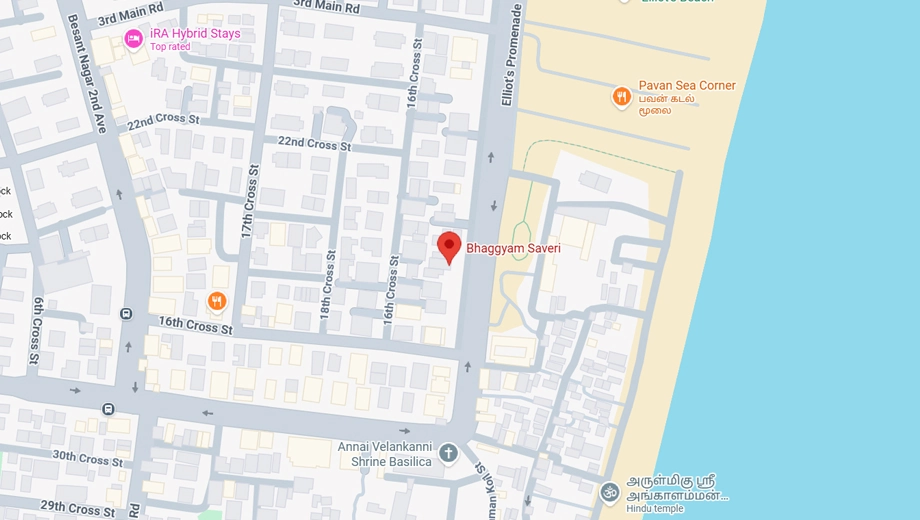 Location of Bhaggyam Saveri in Besant Nagar, Chennai - Image 440001