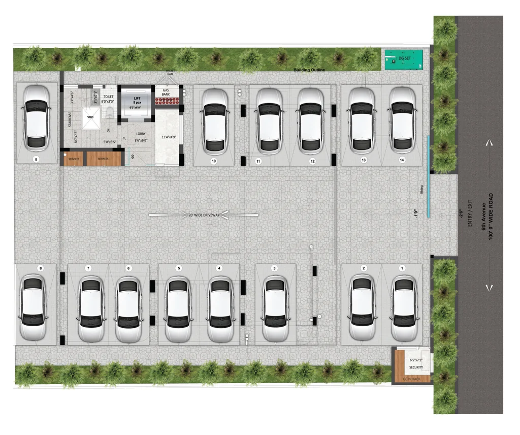 Master Plan of Bhaggyam Saveri in Besant Nagar, Chennai - Image 440003