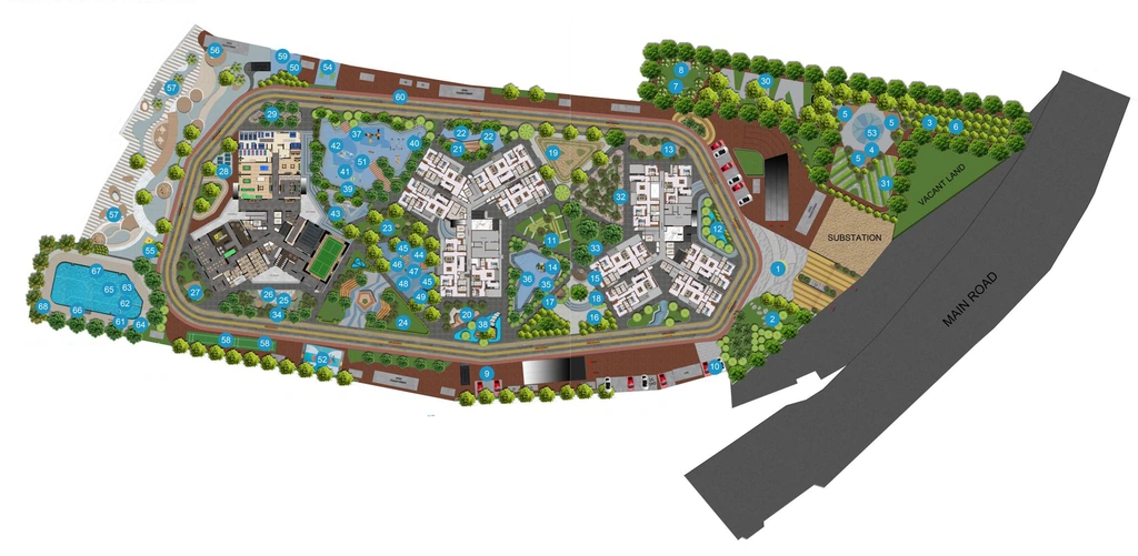 Master Plan of Casagrand Aquagrove in Kolathur, Chennai - Image 439996