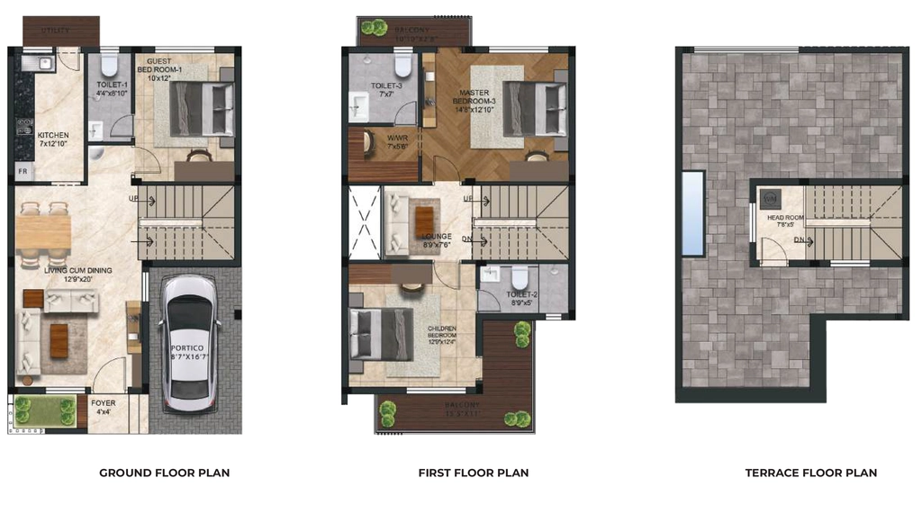3 BHK House/Villa in Earthen Vista Villas in Kelambakkam, Chennai - Image 932776