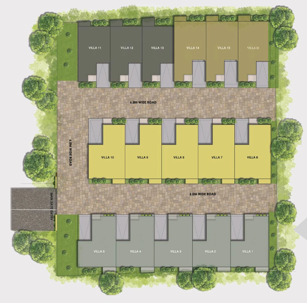 Master Plan of Earthen Vista Villas in Kelambakkam, Chennai - Image 439975