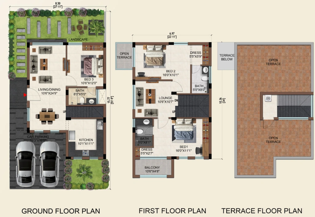 3 BHK House/Villa in Felixa Raveraa in Kelambakkam, Chennai - Image 932770