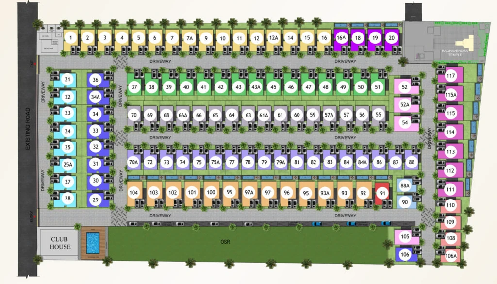 Master Plan of Felixa Raveraa in Kelambakkam, Chennai - Image 439965