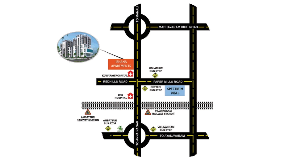 Location of Ganga Ishana Apartments - Image 439945