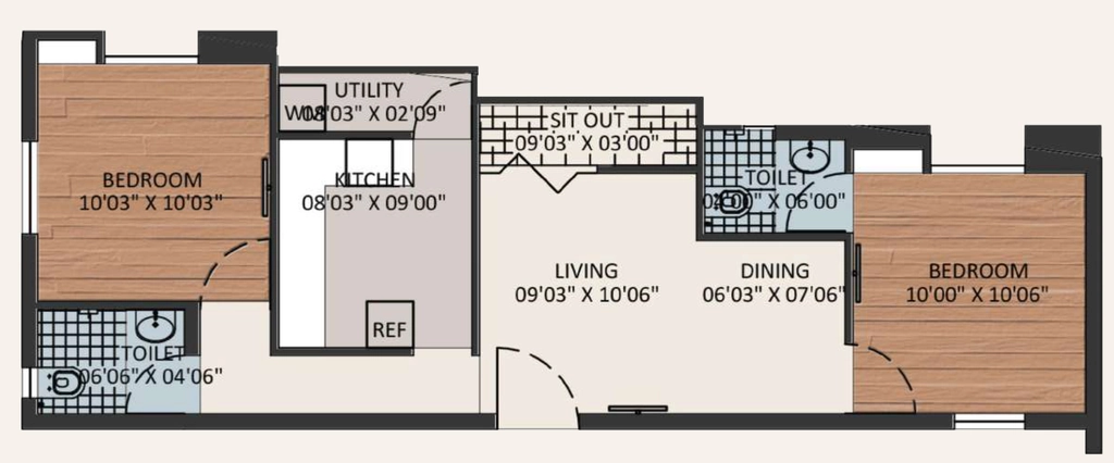2 BHK Flat in GP Subhamangalam in Anna Nagar, Chennai - Image 932783