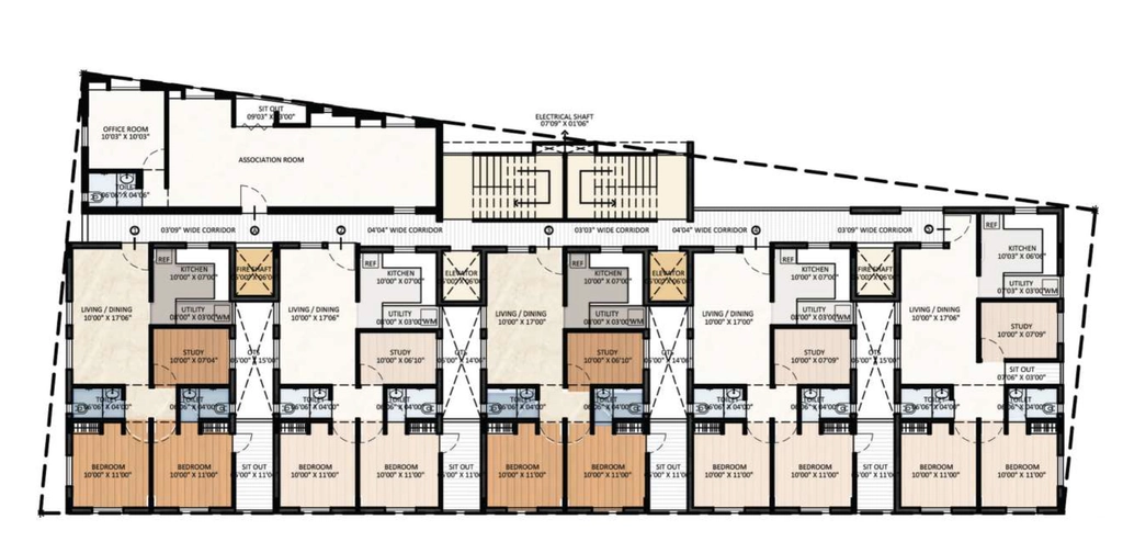 Floor Plan of GP Subhamangalam in Anna Nagar, Chennai - Image 440010