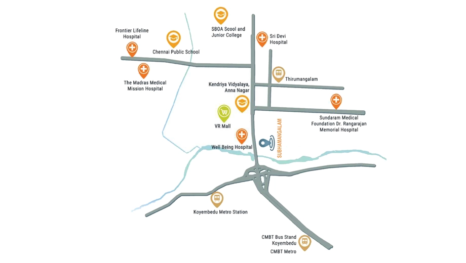 Location of GP Subhamangalam in Anna Nagar, Chennai - Image 440009
