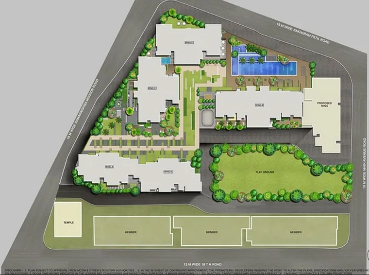 Master Plan of Rustomjee Paramount in Khar West, Mumbai - Image 36198