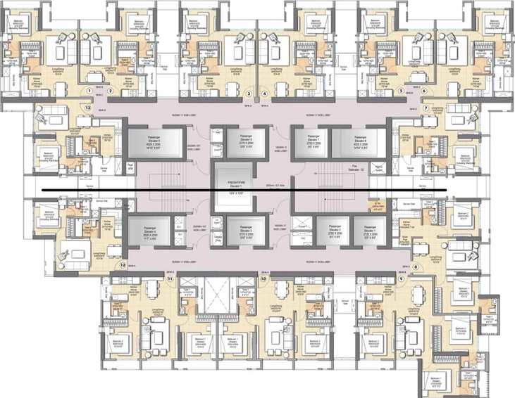 Floor Plan of Sheth Auris Ilaria in Malad West, Mumbai - Image 90674