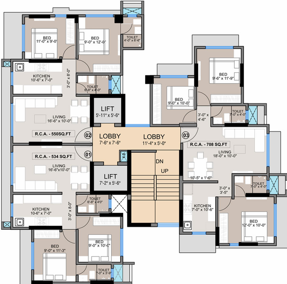 Floor Plan of Sumit Jeevan Mangal in Borivali West, Mumbai - Image 36252