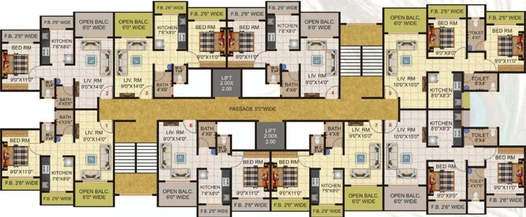 Floor Plan of Chaitanya Krishna Vansh in Kalyan East, Thane - Image 23913