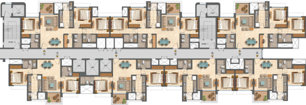 Floor Plan of Lodha Bellavista in Thane West, Thane - Image 23953